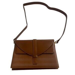 Gallery Originals Brown Leather Crossbody Bag Purse Made In Spain